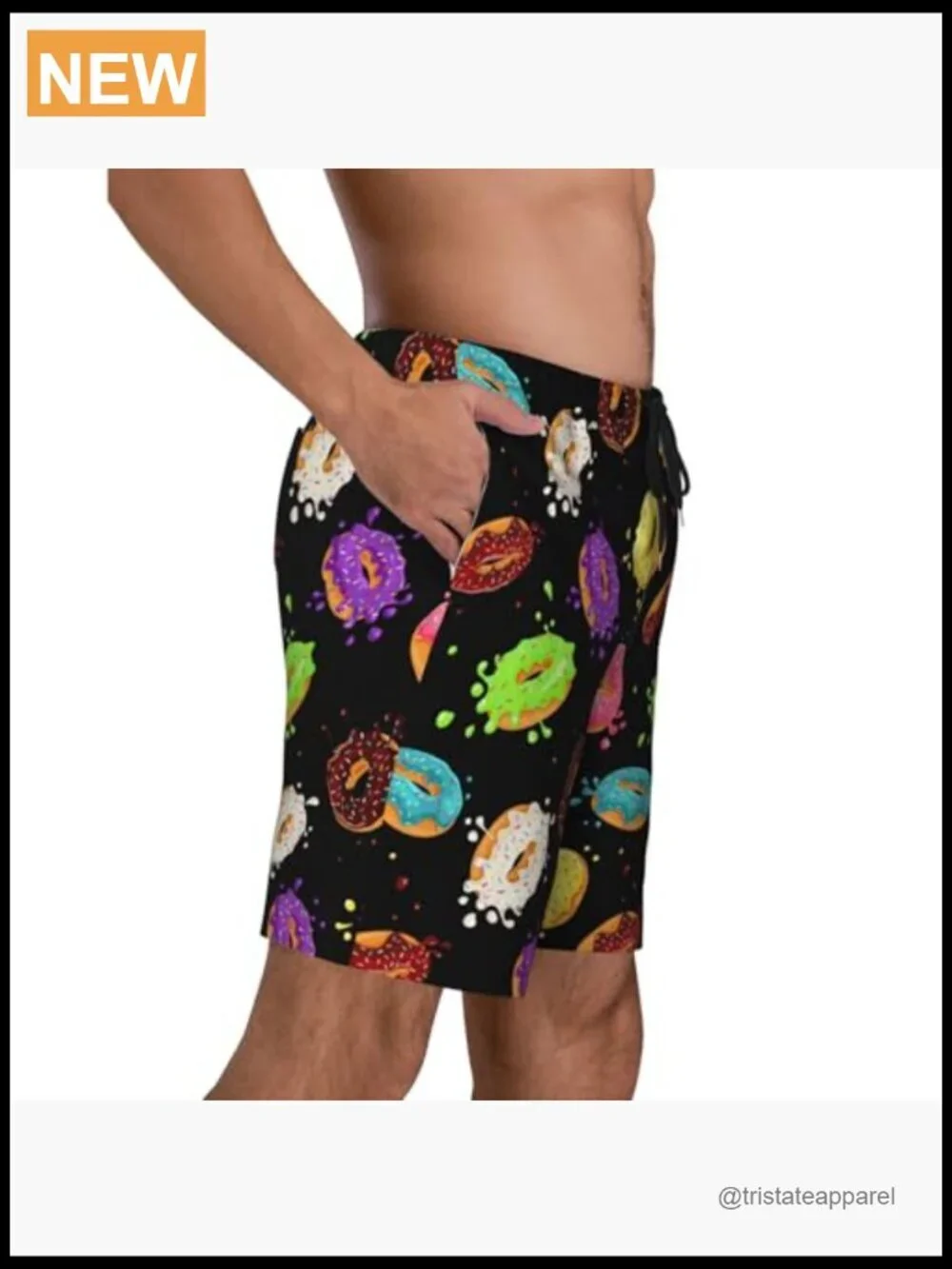 Mens Swim Trunks with Mesh Lining Quick Dry Board Shorts